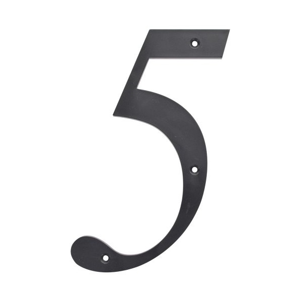 Hillman HILLMAN 6 in. Black Plastic Nail-On Number 5 1 pc, PK3 847379 - main